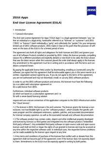 Forhåndsvis bilde av ZEISS Apps End User License Agreement (EULA)
