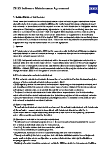Forhåndsvis bilde av ZEISS Software Maintenance Agreement