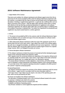 Forhåndsvis bilde av ZEISS Software Maintenance Agreement