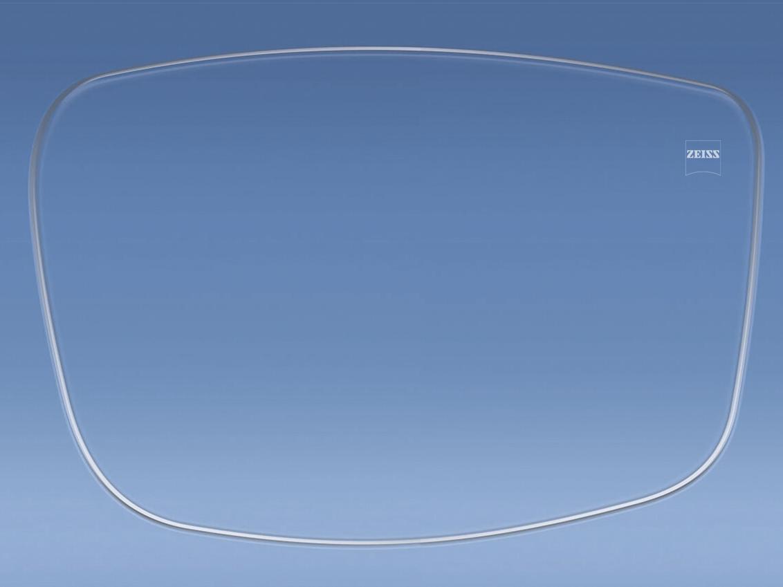 Illustrasjon av et brilleglass med og uten antirefleksbelegg 