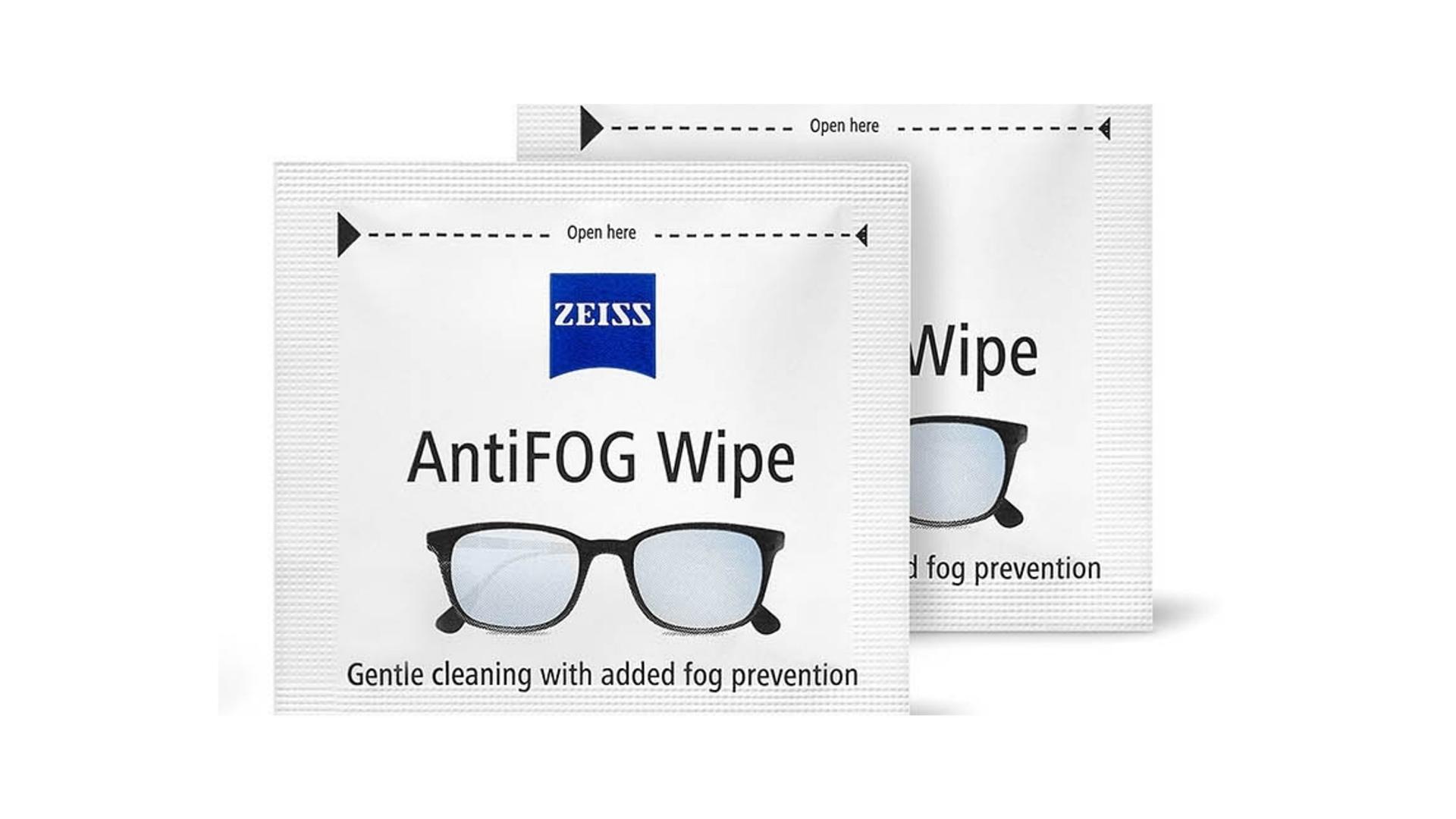 Et bilde av ZEISS rengjøringsservietter.