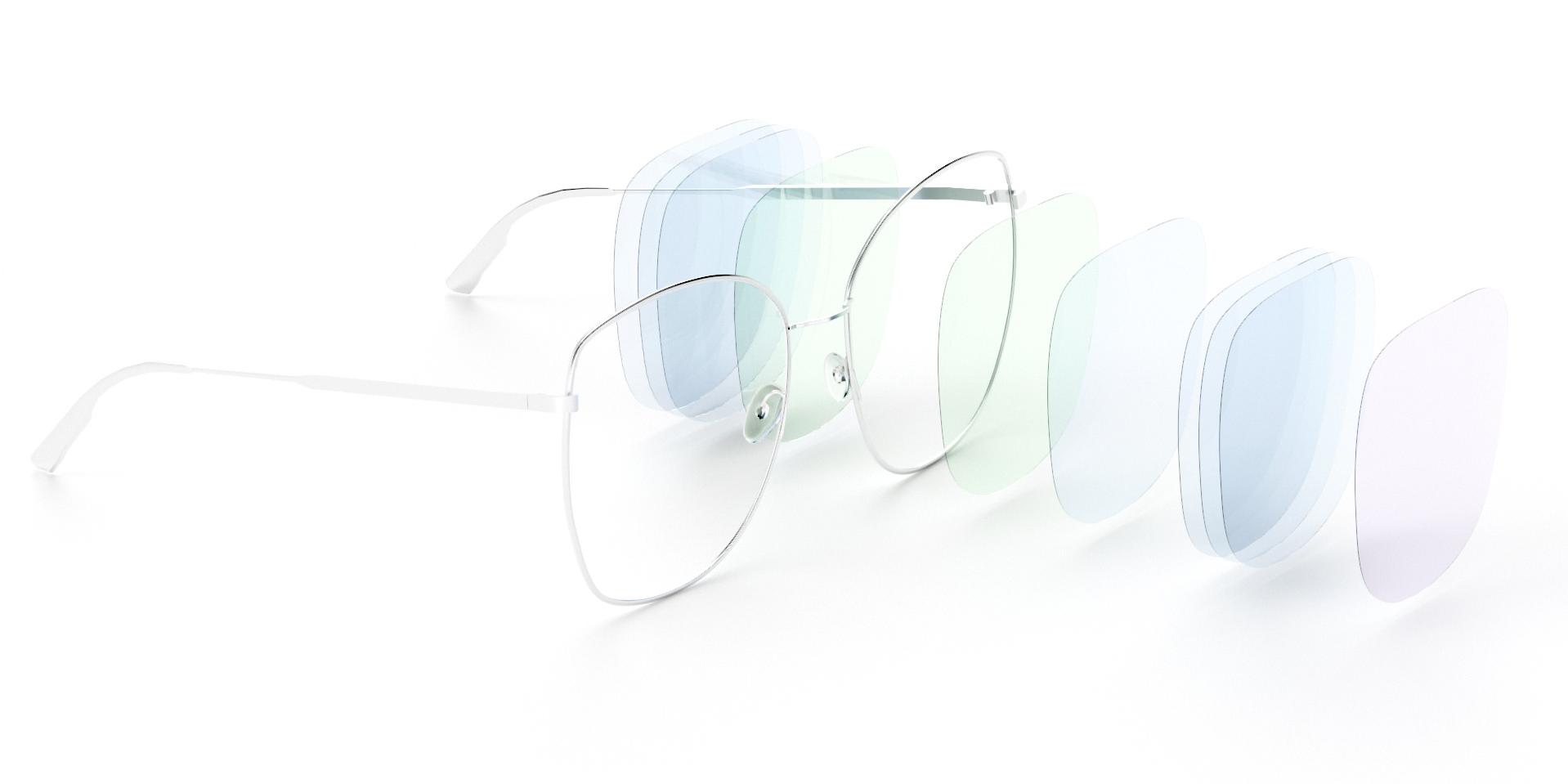 Et skjematisk bilde som viser typene overflatebehandling som er ansvarlige for de forskjellige fordelene ved ZEISS DuraVision-produkter: UV-beskyttelse, holdbarhet, smussbestandighet, antirefleks og lett rengjøring.