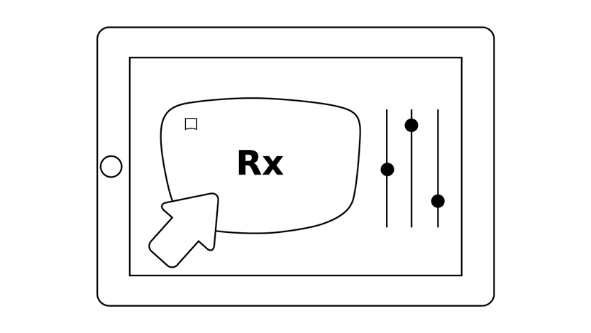 Rx-enstyrkeglass