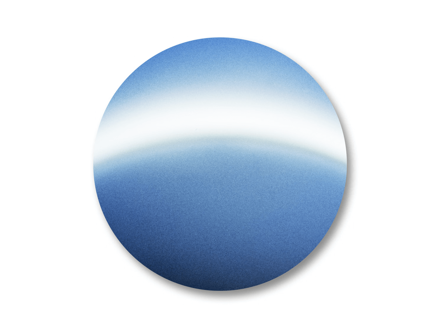 Fargeeksempel på DuraVision Mirror Strong Blue. 